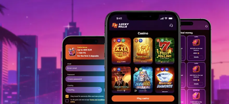 LuckyHills casino login
